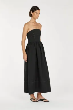 Dissh Ellidy Strapless Black Midi Dress Size 10 for rent on The Volte - image 4