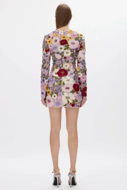 Rachel Gilbert Nya Mini Dress Floral Size 8 for rent on The Volte - image 4