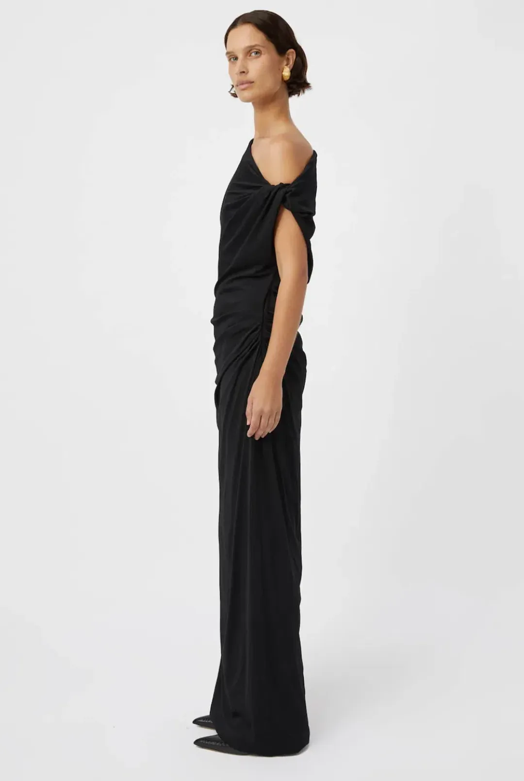Camillla & Marc Annalise Gown Black Size 12 for rent on The Volte - main image