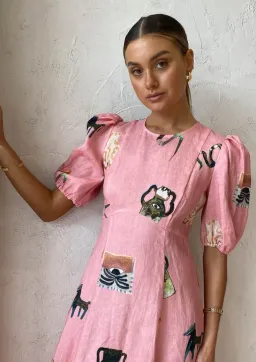 Alemais Cleo Midi Dress Size 12 for rent on The Volte - image 3