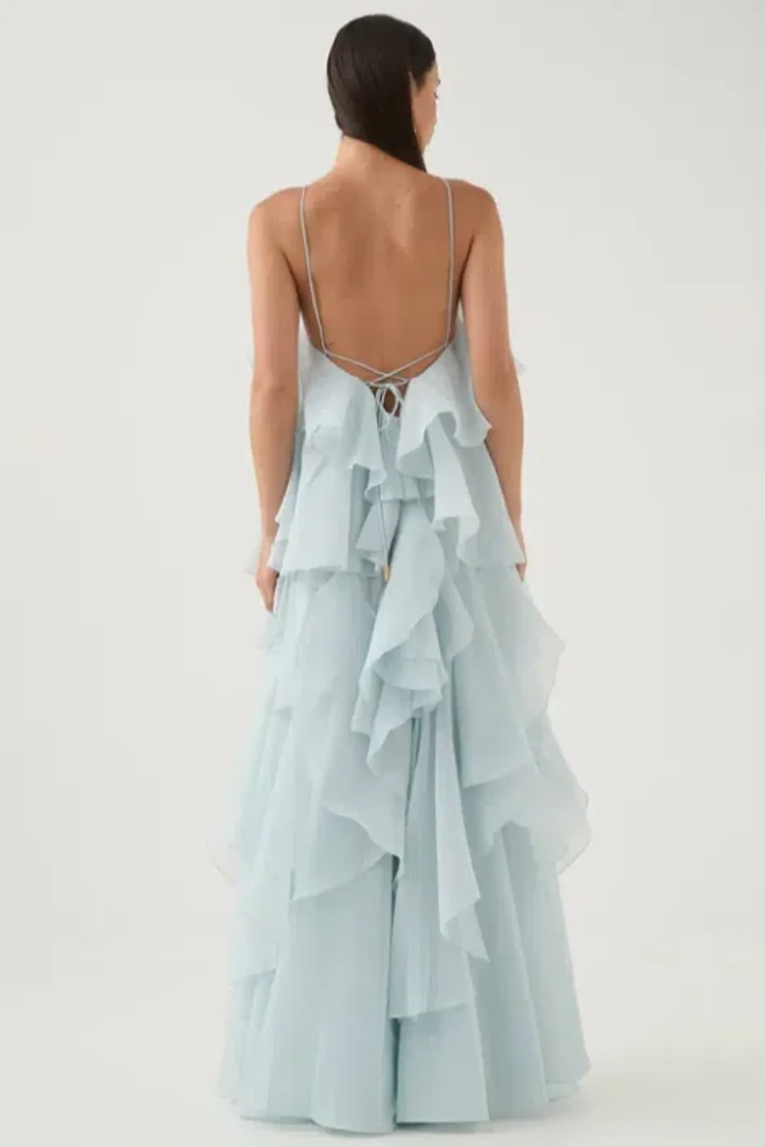 Aje Pandorea Blue Maxi Dress Size 10 for rent on The Volte - main image