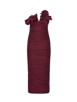 Rachel Gilbert Jensen Dress Merlot Size 3 / AU 12  for rent on The Volte - image 1