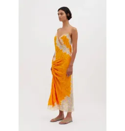 Christopher Esber Crimped Lace Cami Dress Valencia/Multi Size AU 4  for rent on The Volte - image 3