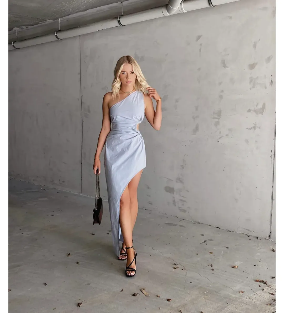 Natalie Rolt Frida Dress Sky Blue AU 12 for rent on The Volte - main image