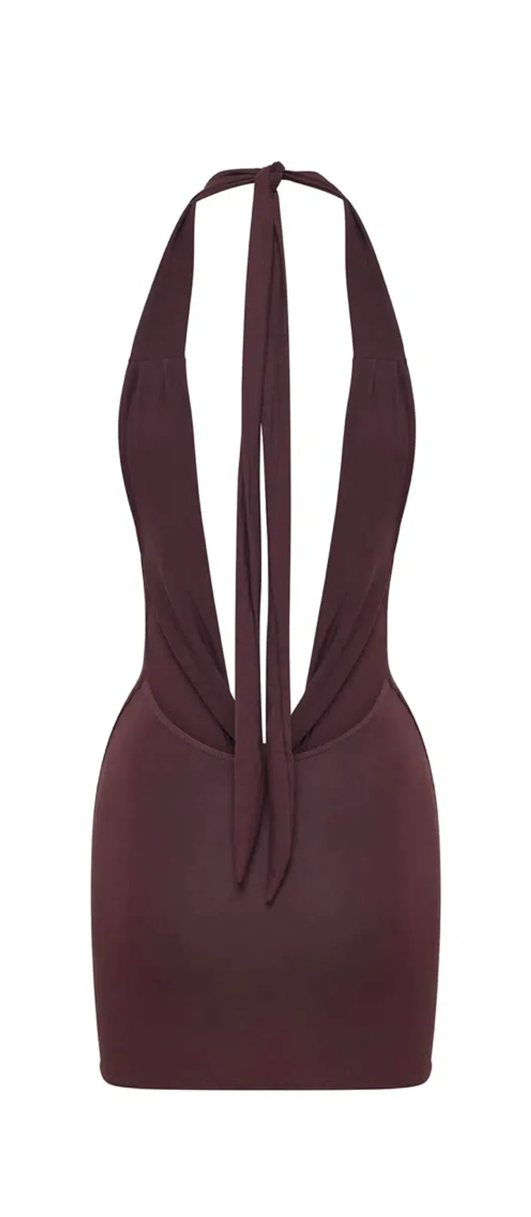 Saboa Bembe Mini Dress Espresso Size AU 8 for rent on The Volte - main image