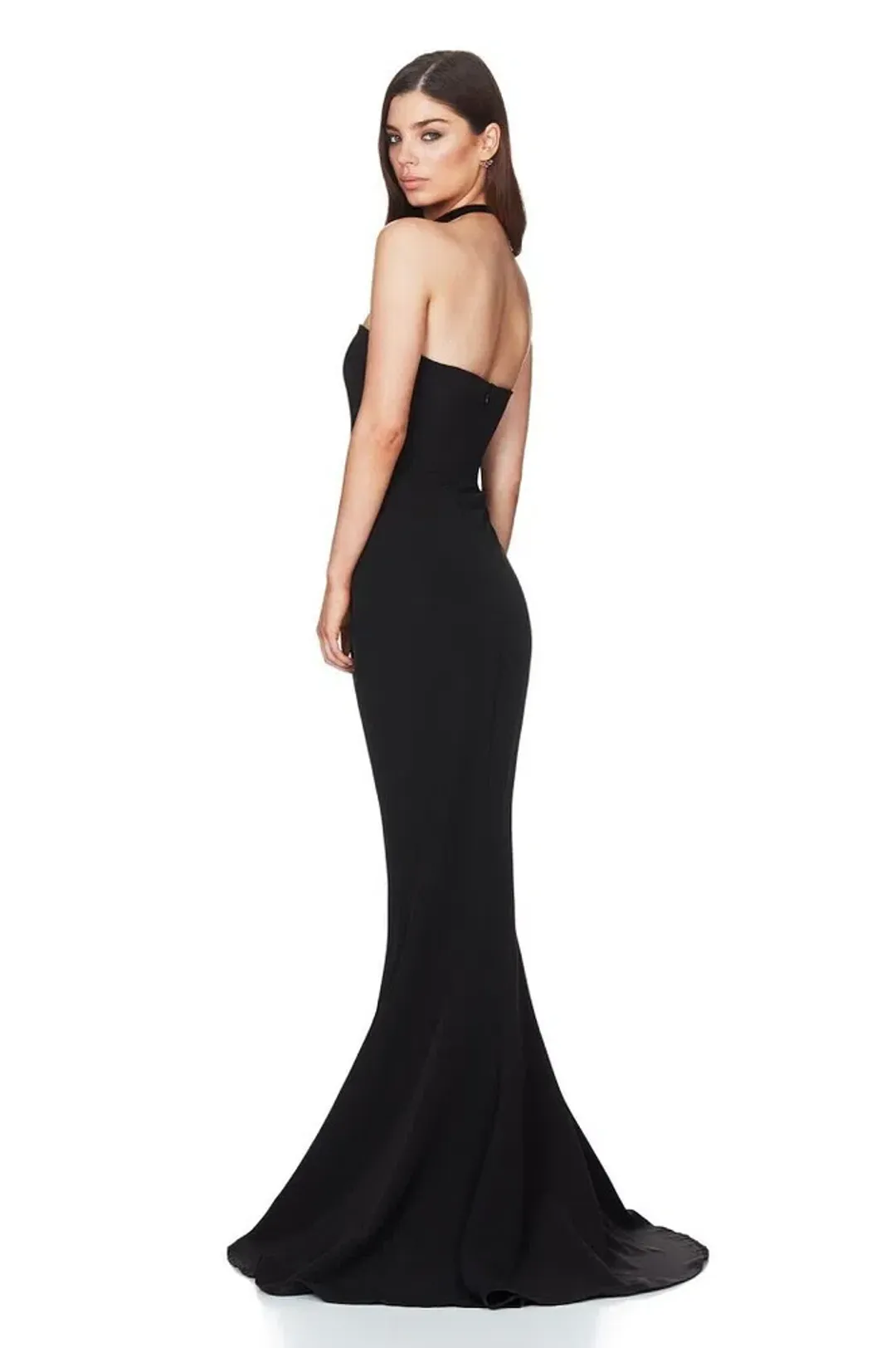 Nookie Angelina Fishtail Gown in Black Size 8/S for rent on The Volte - main image