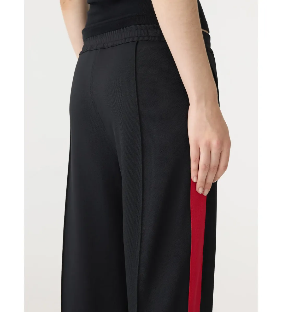 Bassike Twill Stripe Detail Pants Black Size M / AU 10 for rent on The Volte - main image