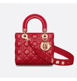Lady Dior Bag Red Small  for rent on The Volte - image 1