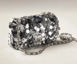 Chanel Sequin Mini Bag Silver for rent on The Volte - image 2