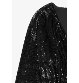 Anine Bing Elena Black Sequin Mini Dress Size L  AU 12 for rent on The Volte - image 5