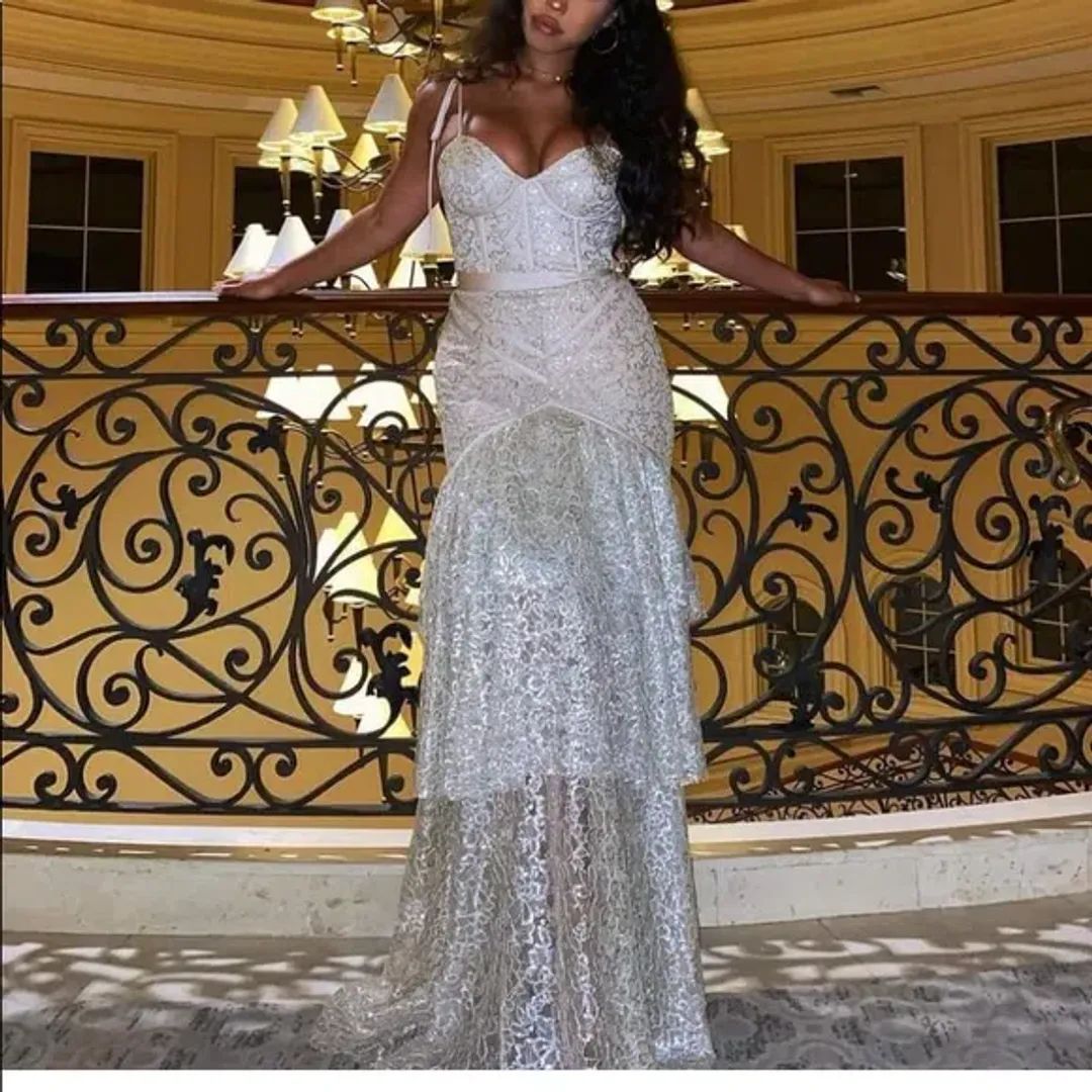 Alice McCall Sandstorm Gown Blue Size 10 for rent on The Volte - main image