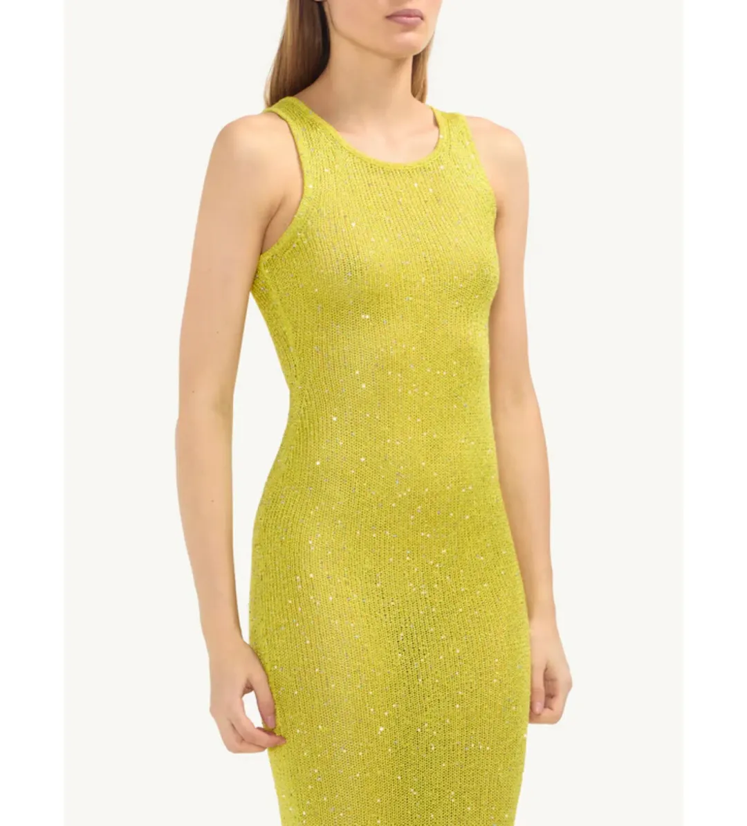 Astra Resort Natalia Dress Chartreuse Sequin Size XS / AU 6 for rent on The Volte - main image