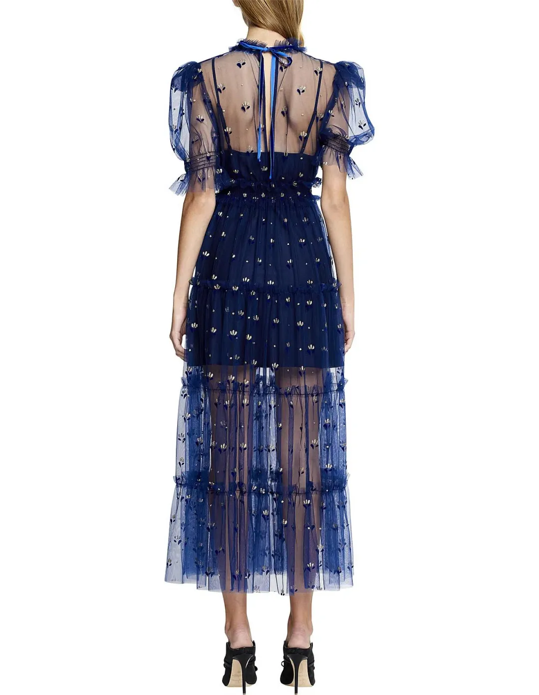 Alice McCall Cowboy Tears Midi Dress Blue Size 8 for rent on The Volte - main image