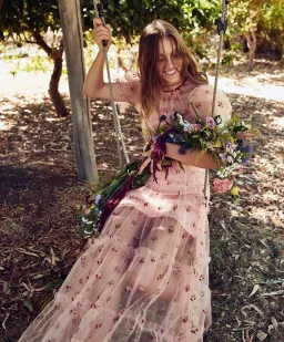 Alice McCall Cowboy Tears Midi Dress Pink Size AU 8  for rent on The Volte - image 5