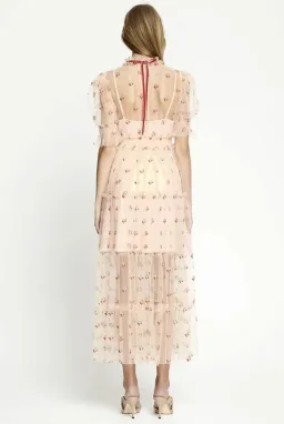 Alice McCall Cowboy Tears Midi Dress Pink Size AU 8  for rent on The Volte - image 3