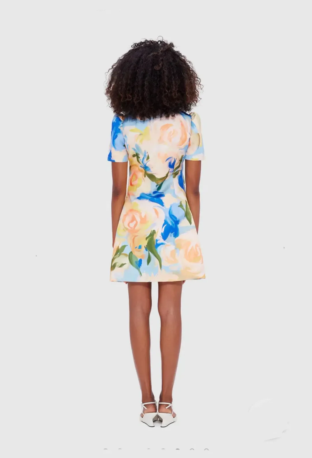 Leo Lin Brooke Mini Dress Print Size 12 for rent on The Volte - main image