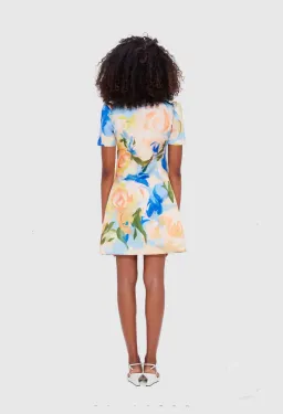 Leo Lin Brooke Mini Dress Print Size 12 for rent on The Volte - image 3