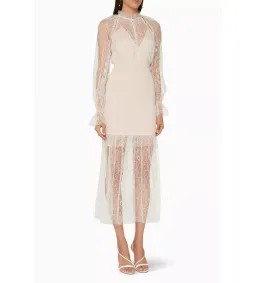 Alice McCall After Dark Midi Dress Soft Shell Pink Size 8  for rent on The Volte - image 1