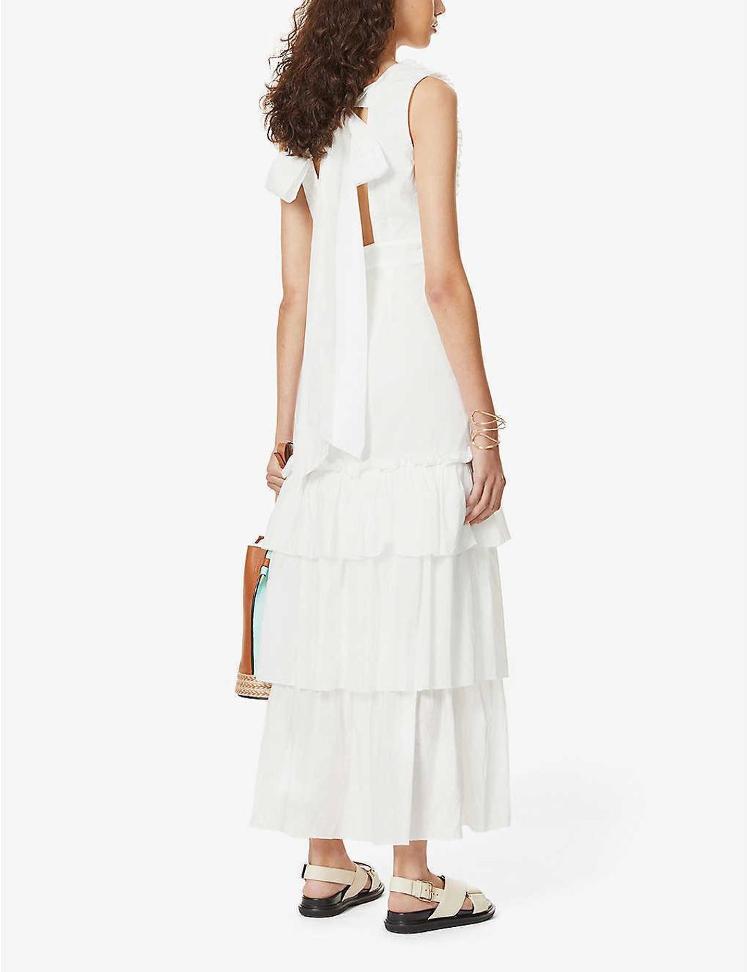 Joslin White Stacey Cotton Dress White Size 6 for rent on The Volte - main image
