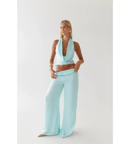 HNTR  Isabelle Top and Pant Set Aqua Size AU 8 for rent on The Volte - image 1