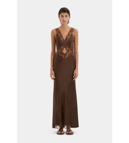 SIR Aries Cut Out Gown Chocolate Maxi Size AU 6 for rent on The Volte - image 1