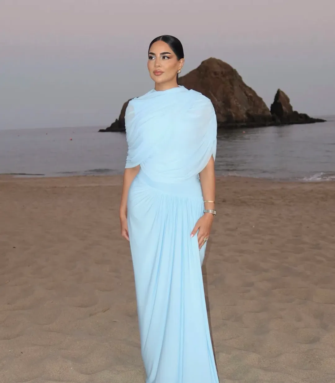 Deme by Gabriella Jasmine gown blue size xs  for rent on The Volte - main image