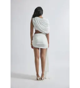 Deme By Gabriella Adelina Mini Dress White Size XS / AU 6 for rent on The Volte - image 3