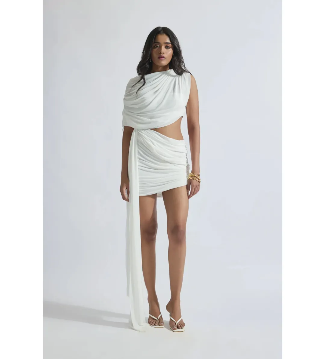Deme By Gabriella Adelina Mini Dress White Size XS / AU 6 for rent on The Volte - main image