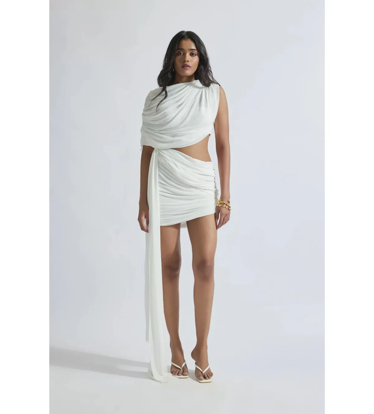 Deme By Gabriella Adelina Mini Dress White Size XS / AU 6 for rent on The Volte - main image