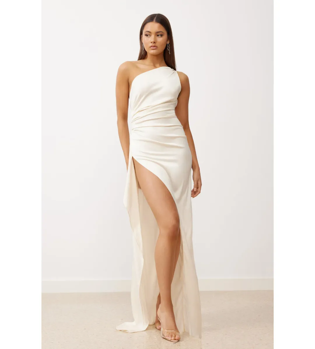 Lexi Samira Dress  Oyster Size 8  for rent on The Volte - main image