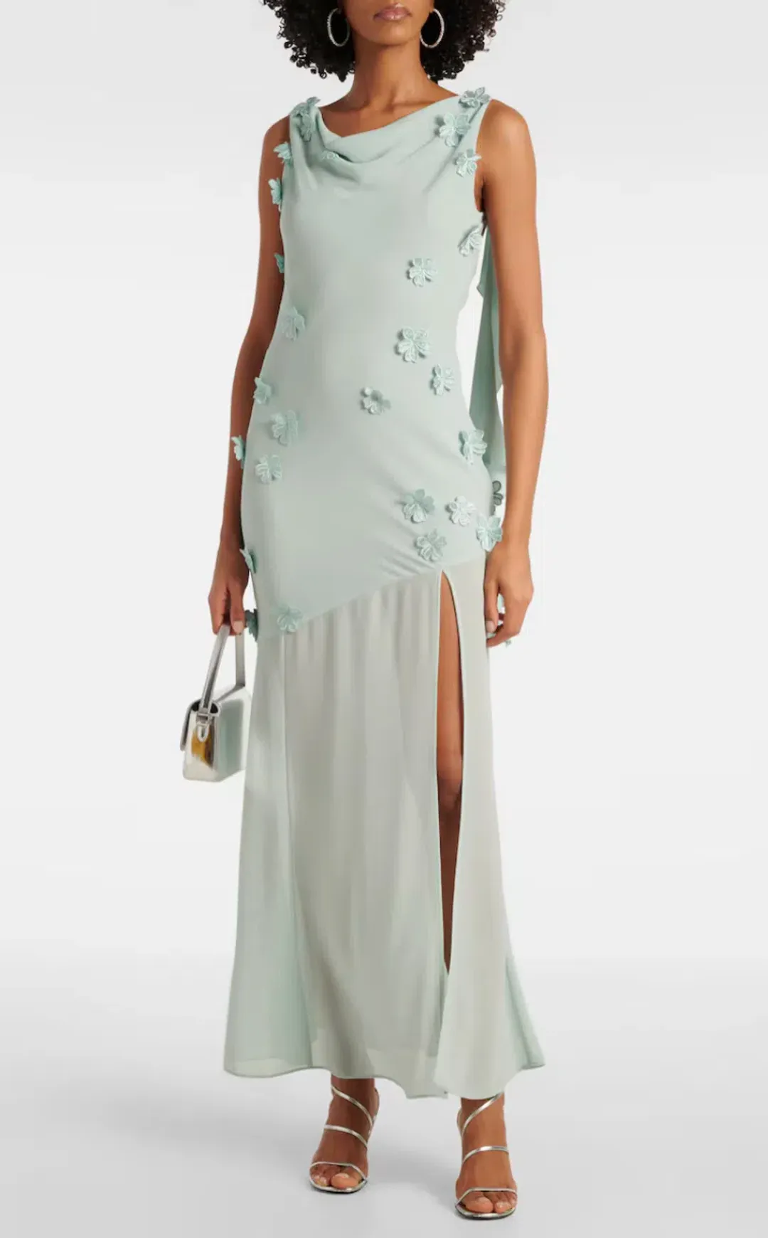 Rotate Birger Christensen Waterfall Maxi Blue Size 8 for rent on The Volte - main image