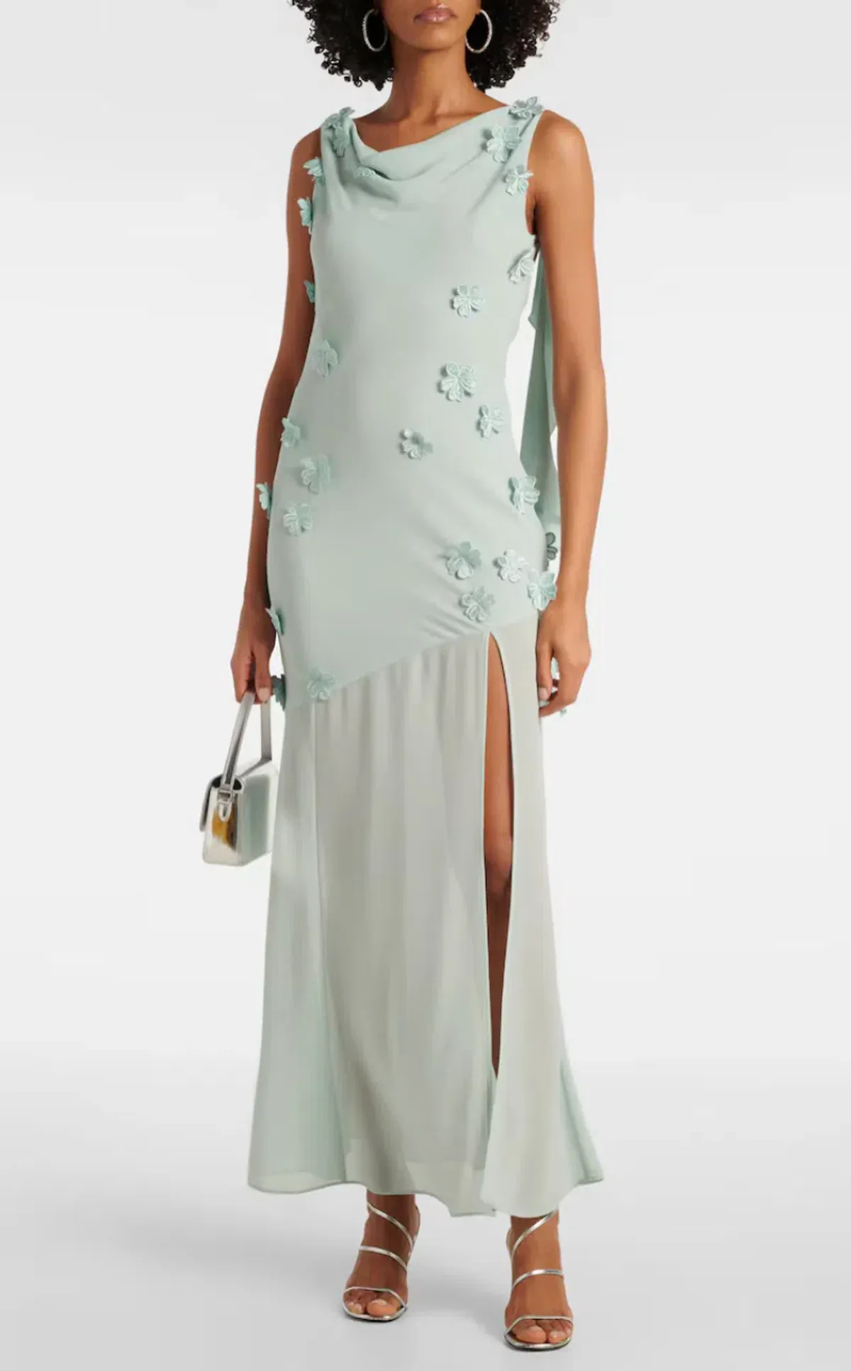 Rotate Birger Christensen Waterfall Maxi Blue Size 8 for rent on The Volte - main image