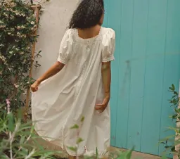 Doen Mignonette Cotton Poplin Dress White Size M / AU 10 for rent on The Volte - image 3