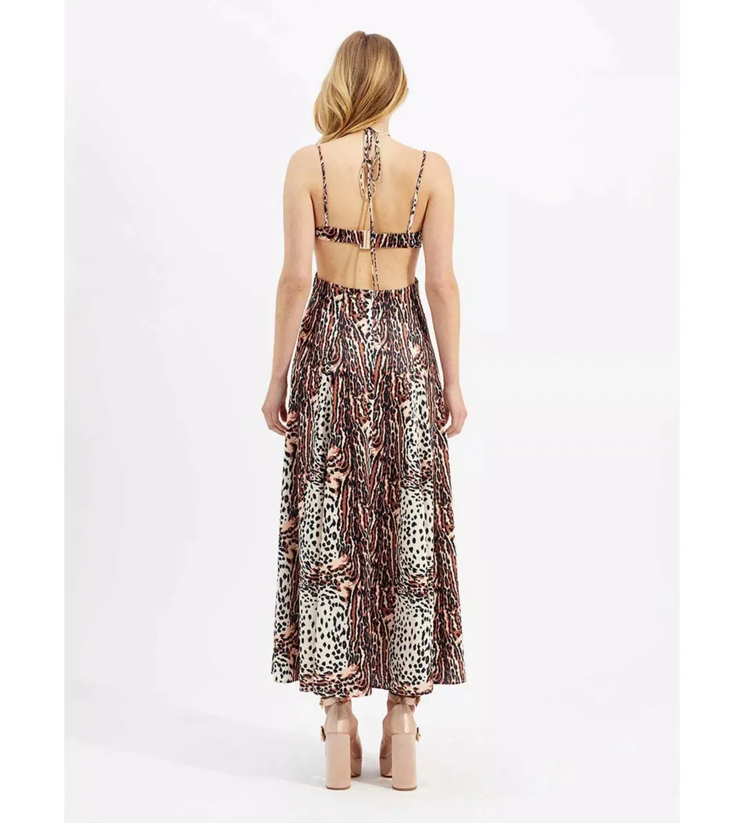 Alice McCall Havana Affair Midi Dress Tigers Eye Print Size XL / AU 14 for rent on The Volte - main image