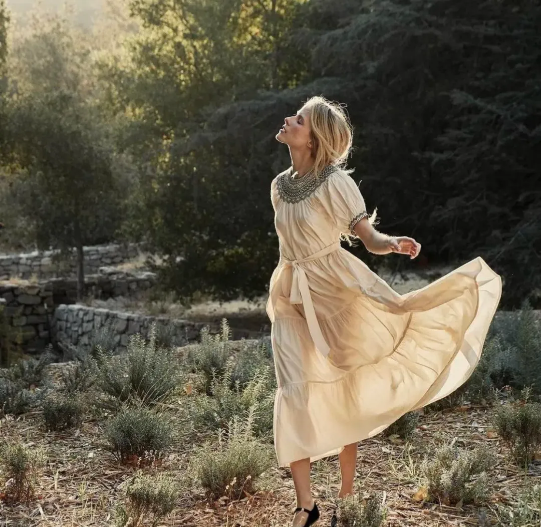 Doen Gilda Midi Dress Cream Size S / Size AU 8 for rent on The Volte - main image