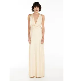 Manning Cartell  Charmed Cowl Slip Maxi Dress Champagne Size XXS/AU 4 for rent on The Volte - image 1