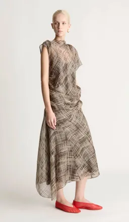 Lee Matthews Posie Dress Chocolate Size AU 10 for rent on The Volte - image 1