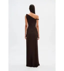 Misha The Sisal Mesh Dress in Espresso Size XS / AU 6 for rent on The Volte - image 3