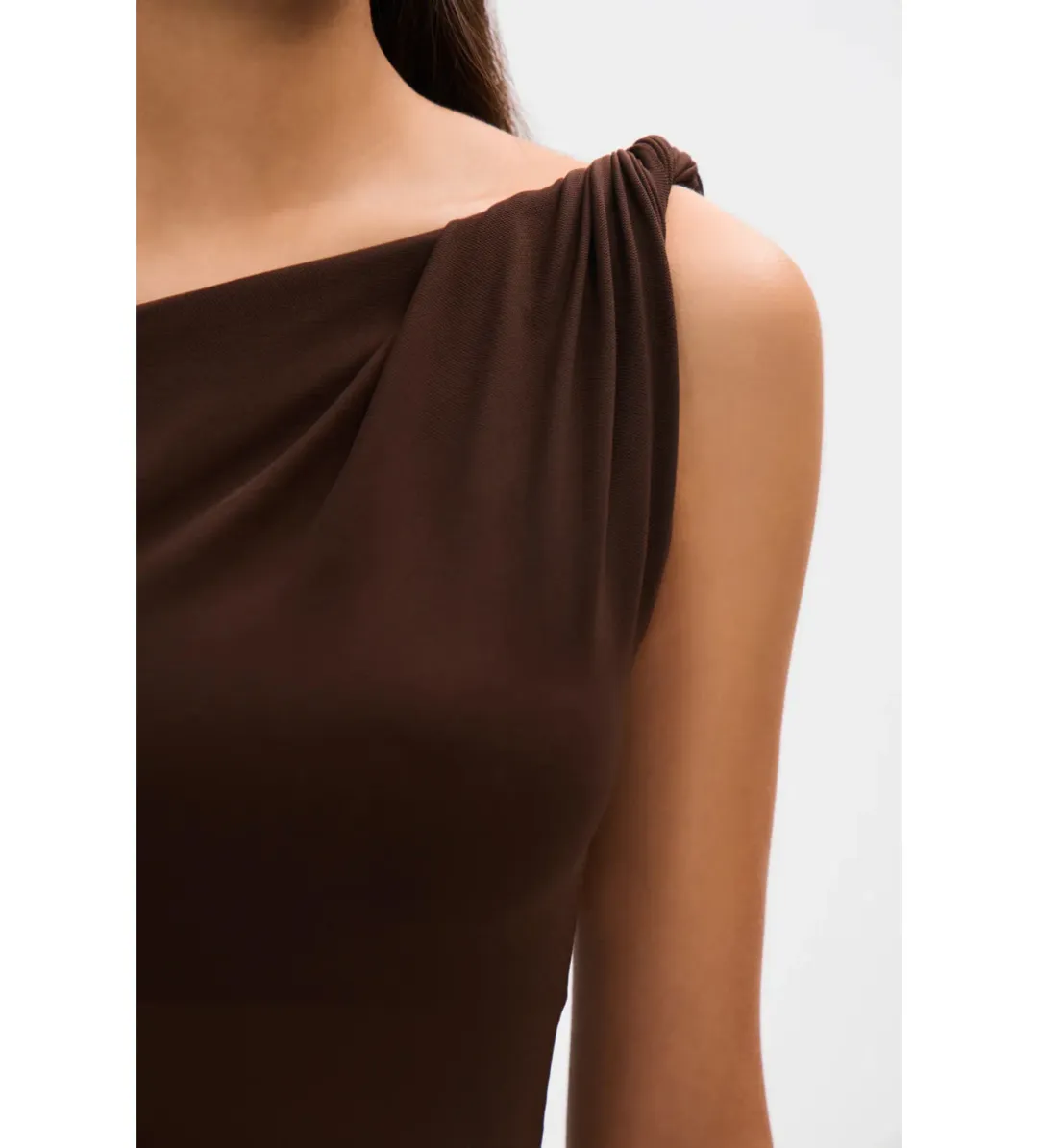 Misha The Sisal Mesh Dress in Espresso Size XS / AU 6 for rent on The Volte - main image