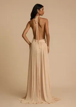 Arcina Ori Florence Maxi Dress Vintage Stone Nude Size XS / AU 6 for rent on The Volte - image 2