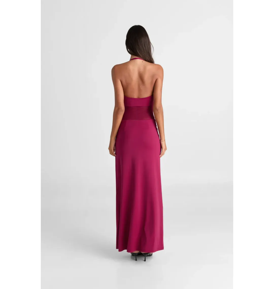 Sasha Therese  Sariya Maxi Dress Ruby Size XXS / AU 4 for rent on The Volte - main image