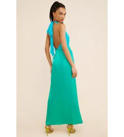 The Wolf Gang Oahu Slip Dress in Aquamarine Size 12 for rent on The Volte - image 3