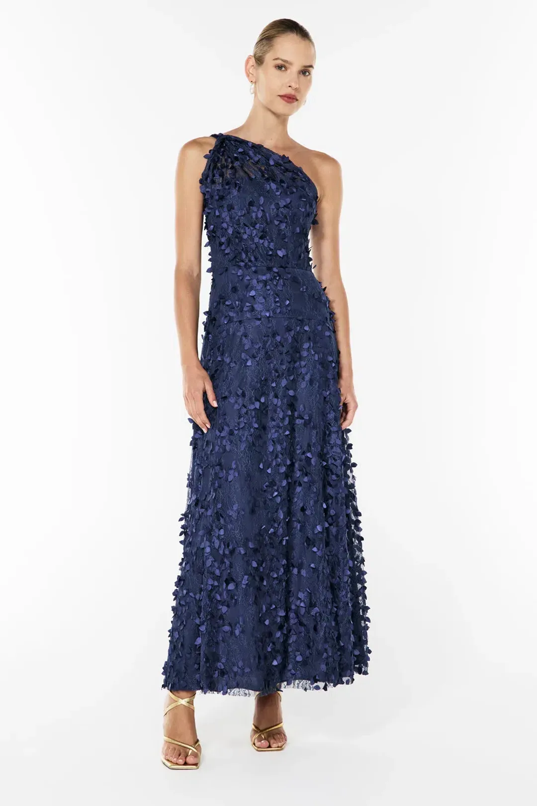 Manning Cartell Enchantment One Shoulder Maxi Dress Royal Blue Size M/AU 10 for rent on The Volte - main image