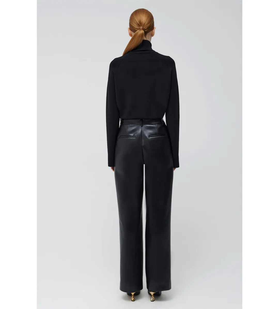 Simkhai Mateo Long Sleeve Turtleneck Top Black Size M/AU 12 for rent on The Volte - main image