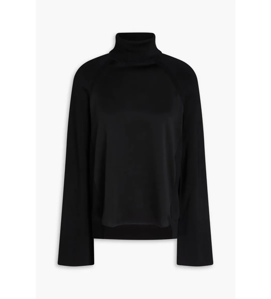Simkhai Mateo Long Sleeve Turtleneck Top Black Size M/AU 12 for rent on The Volte - main image