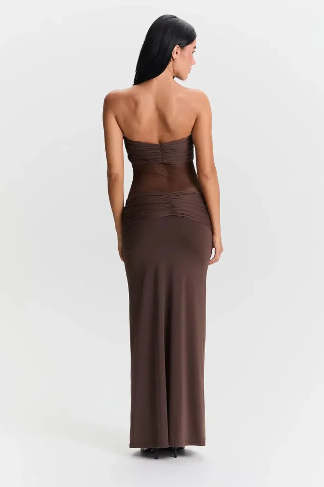 Sesha Therese Amara Maxi Dress Brown Size AU 8 for rent on The Volte - main image