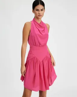 Sass & Bide Diamonds Are Forever Mini Dress Pink Size 8  for rent on The Volte - image 1