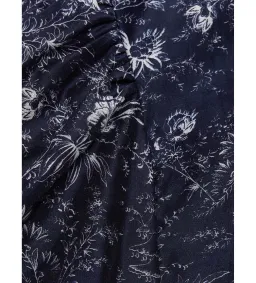 Sir The Label Caprice Puff-Sleeve Cropped Top and Maxi Skirt Set Navy Floral Size 0/AU 6 for rent on The Volte - image 7