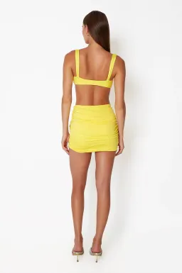 Cin Cin Coupe Heart Cut Out Mini Skirt Abyss Top Lemonade Size 8/S for rent on The Volte - image 2
