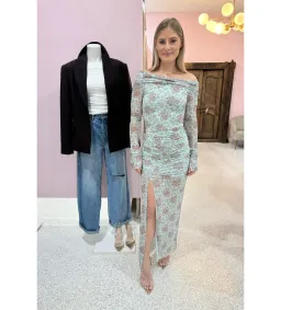 Bec and Bridge Twiggy Long Sleeve in Juniper Floral Size AU 10 for rent on The Volte - image 2